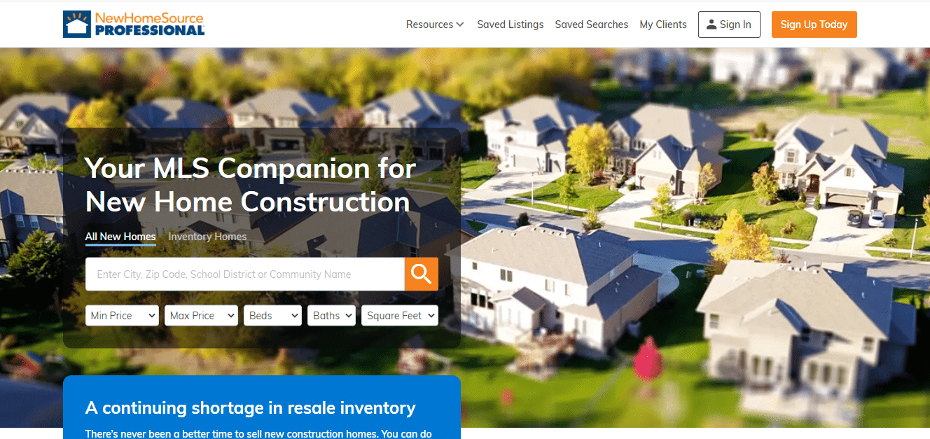 Getting the Most Out of New Home Source Professional NewHomeSource